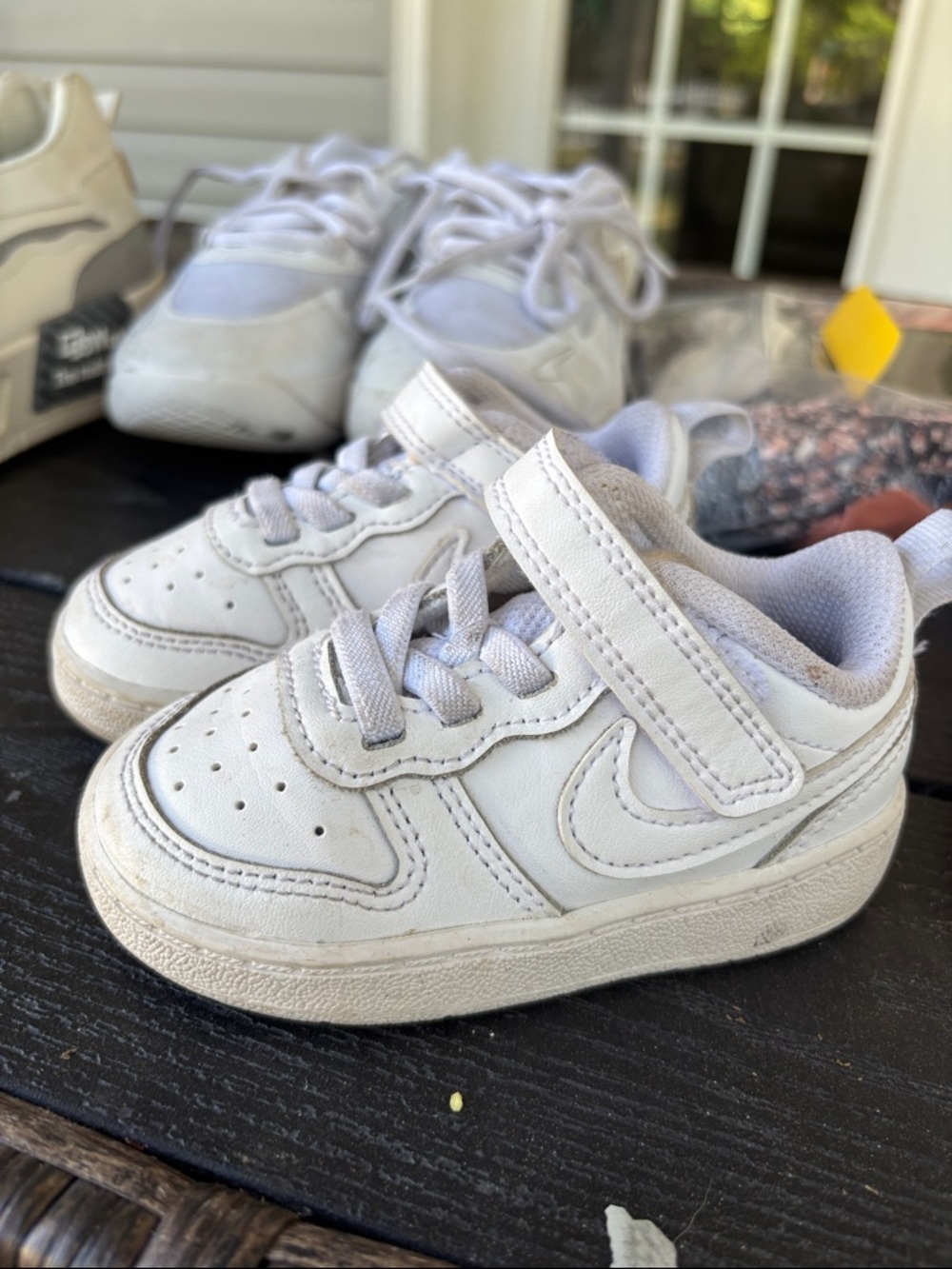 Nike Kids White Velcro Sneakers
